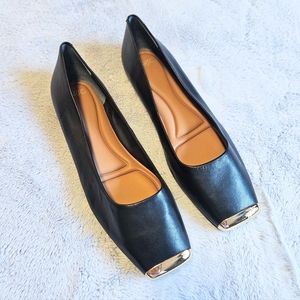 NWT Franco Sarto leather cap-toe ballet flats